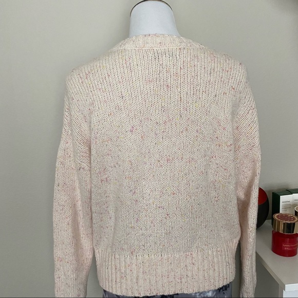 American Eagle Henley Knit Pink Cotton Sweater XS - Picture 5 of 8